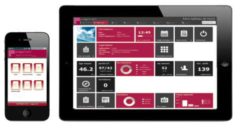 Screenshot of the application on mobile and tablet
